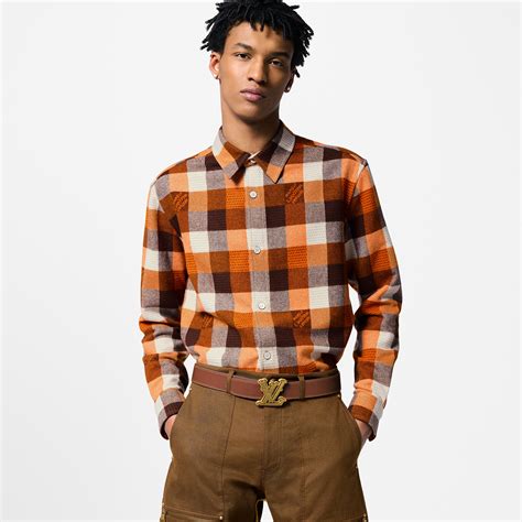 louis vuitton button down flannel